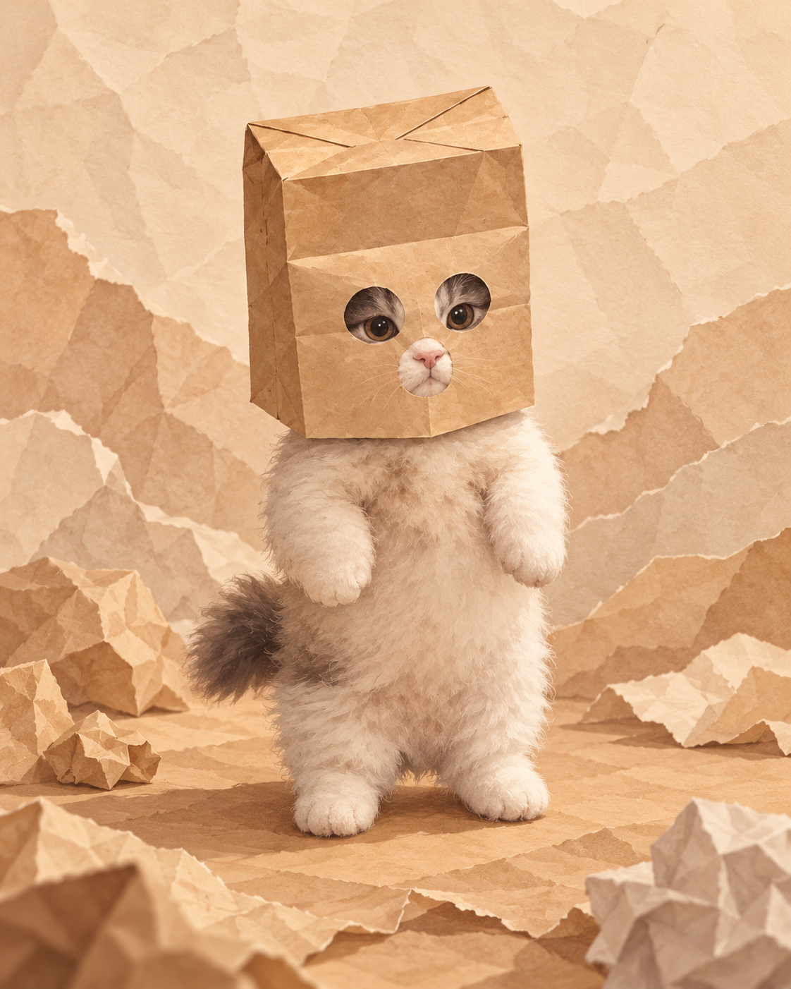 Anonymous Michi paper-world illustration